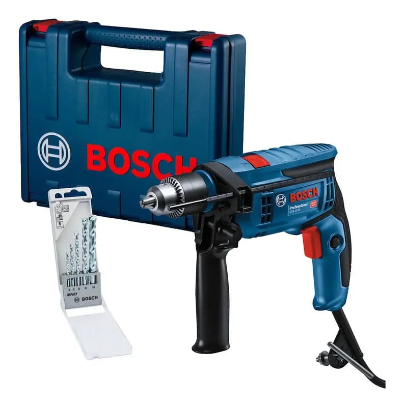 Furadeira Impacto 1/2 Pol 750w Gsb13re Com Maleta + Kit