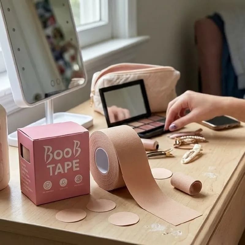 Sutiã Adesivo Levanta Peito Boob Up Invisível Bege