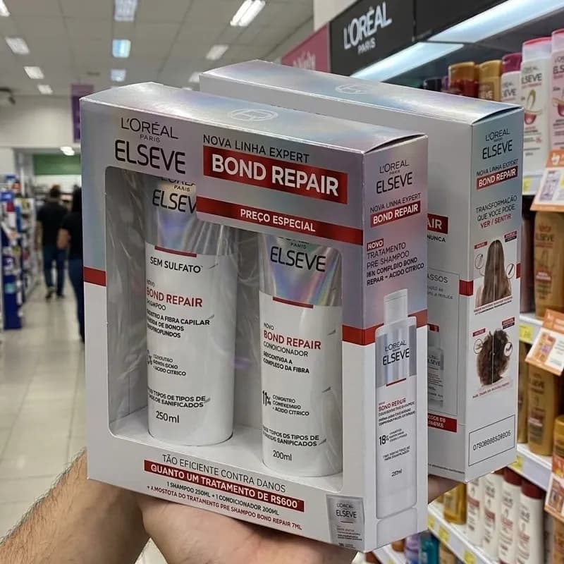 Kit Capilar L'Oréal Paris Elseve Bond Repair com 3 Unidades