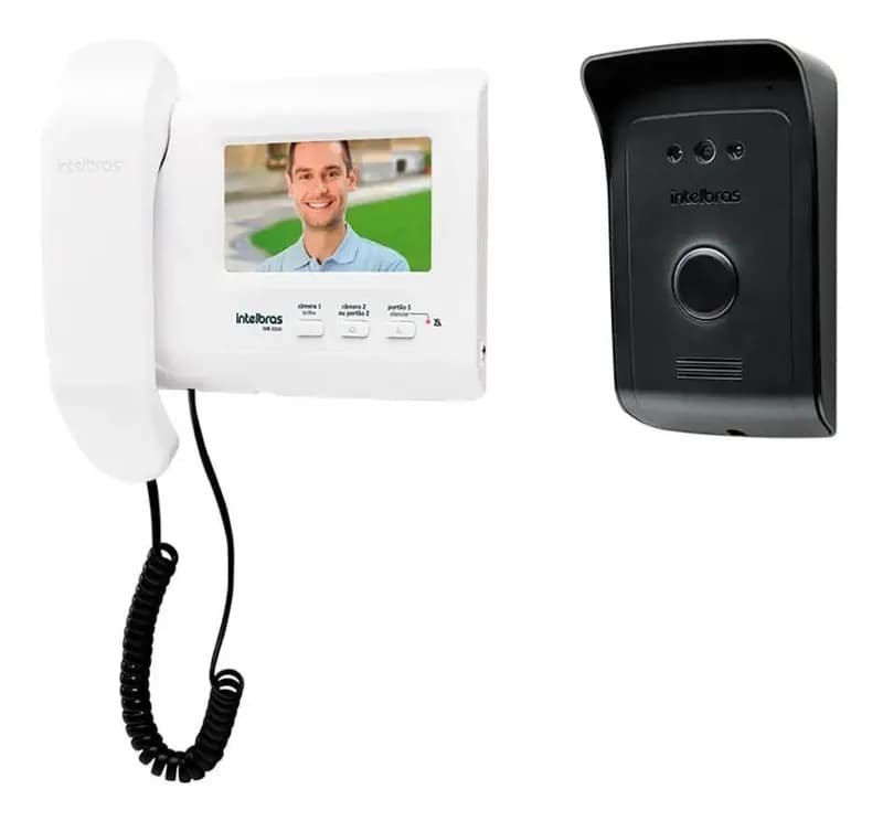 Vídeo Porteiro Intelbras IVR 1010 Branco e Preto Bivolt