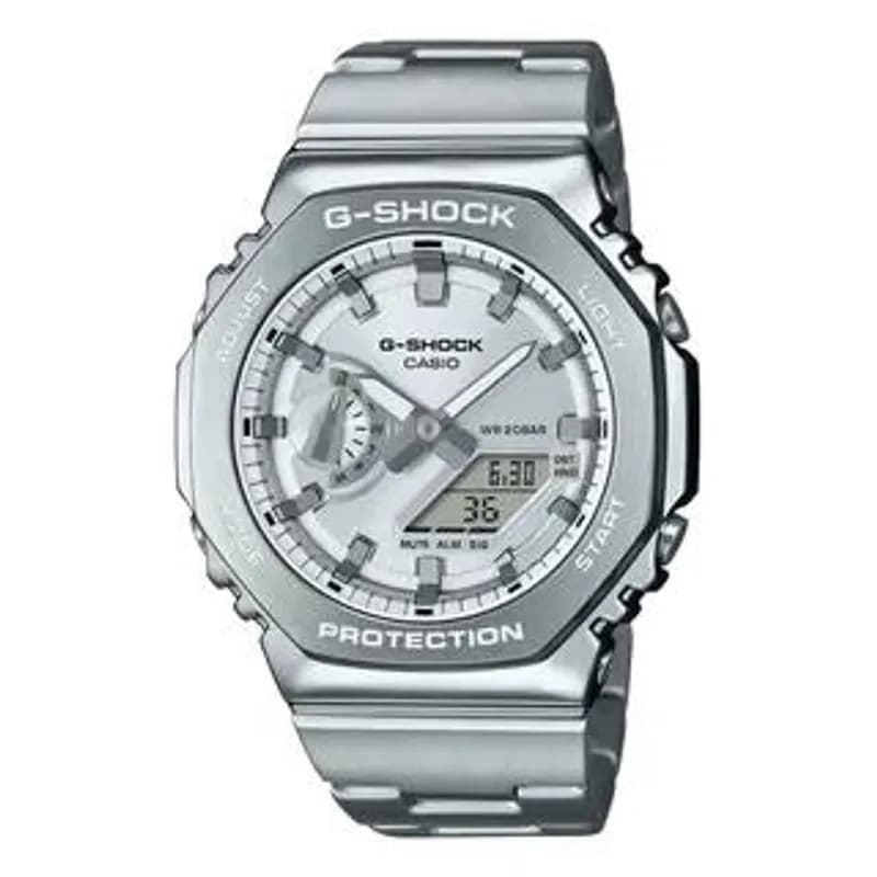 Relógio Casio G-Shock G-Steel Analógico-Digital Prateado para Homens