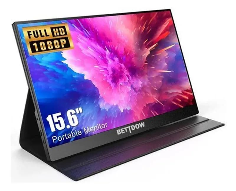 Monitor Portátil Gamer Bettdow 15.6" Full HD 60Hz IPS Compatível 4K Preto