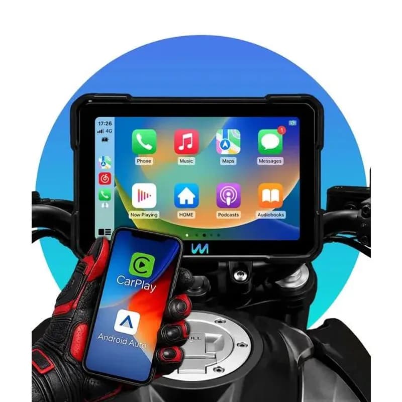 Multimídia para Moto 5" CarPlay Android Auto