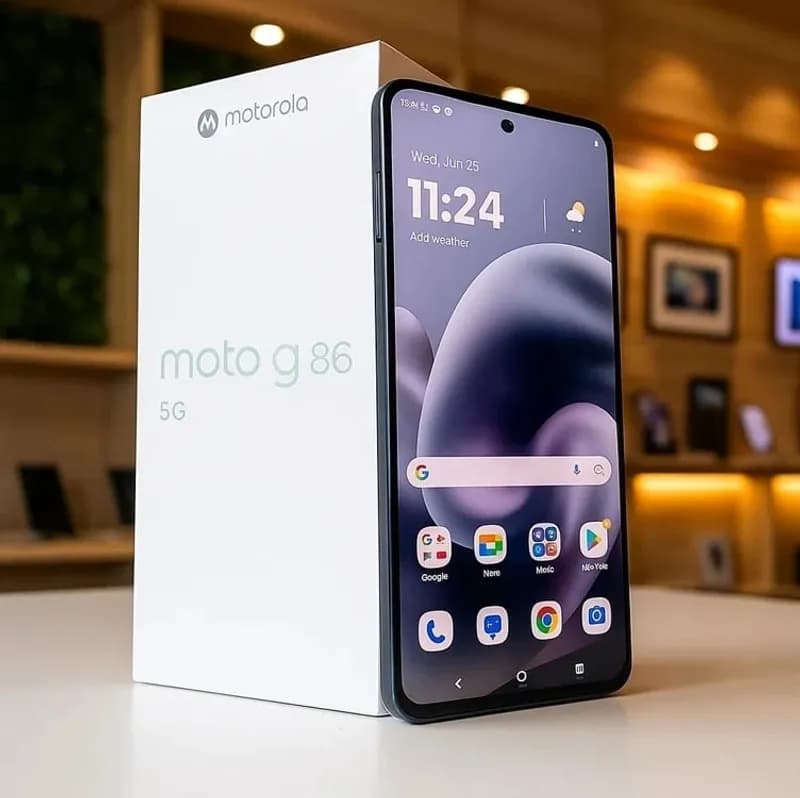 Smartphone Motorola G86 256GB Grafite 5G 8GB+8GB RAM Boost Inteligente 6,7" Câm. Dupla + Selfie 32MP