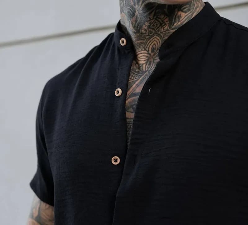 Camisa Manga Curta Gola Padre