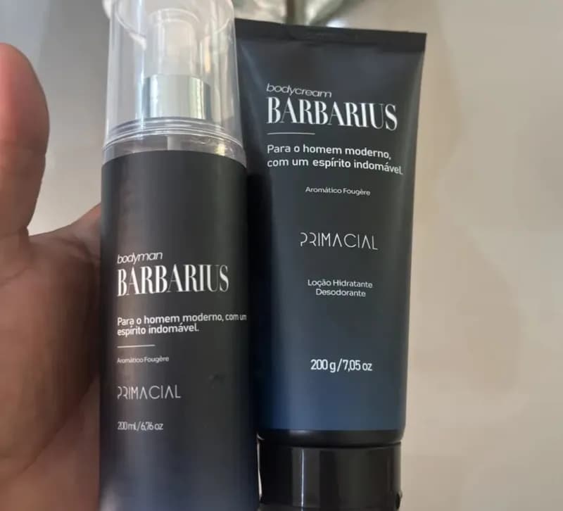 Kit Body Splash Barbarius + Hidratante Desodorante - Primacial