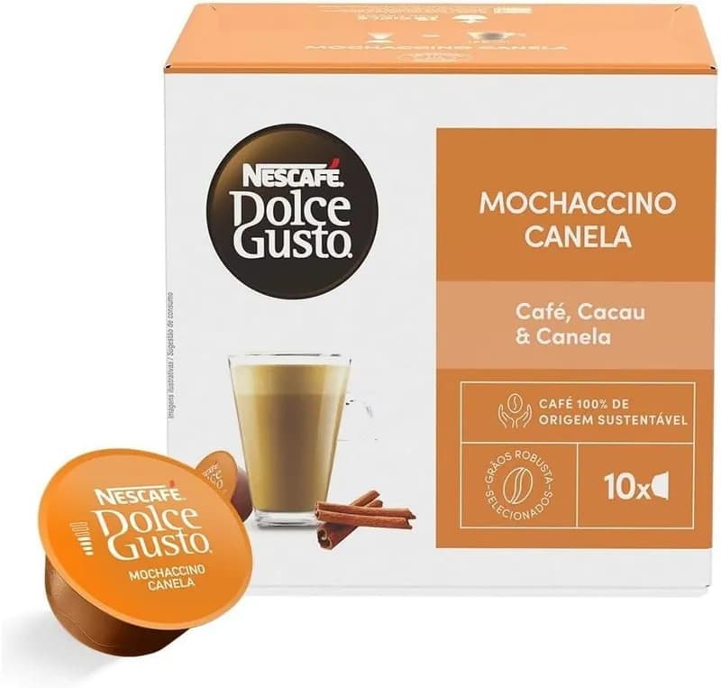 Café em Cápsula NESCAFÉ DOLCE GUSTO Mochaccino Canela