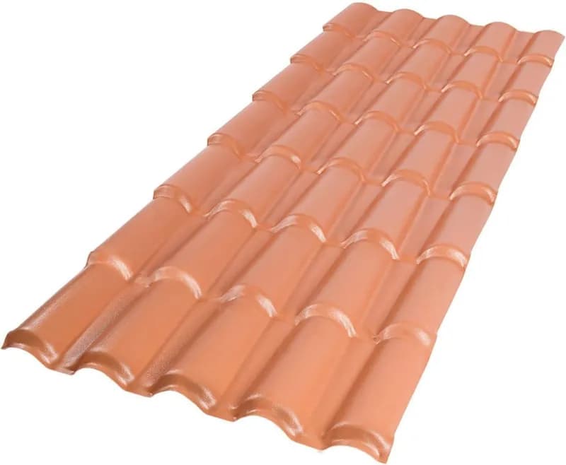 Telha Colonial PVC 2,30 cm x 5 Ondas 5 Peças
