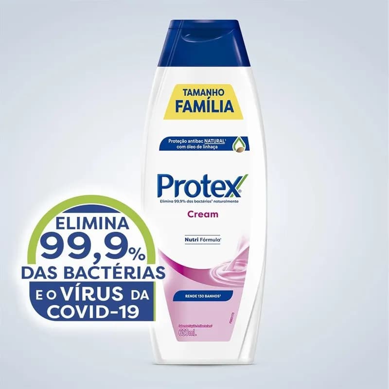 Protex Cream Sabonete Líquido Antibacteriano, 650ml