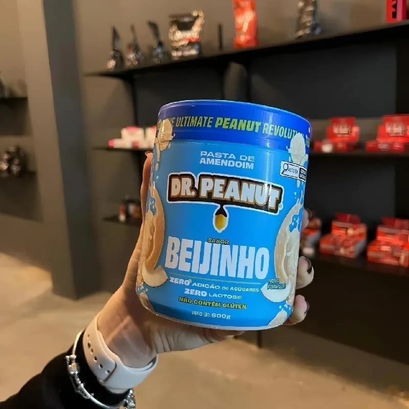 Pasta de Amendoim Dr. Peanut Gourmet Sabor Beijinho 600g