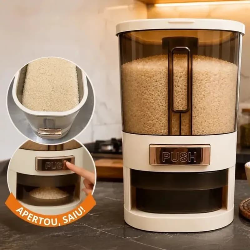 Dispenser de Alimentos 5kg com Copo Medidor