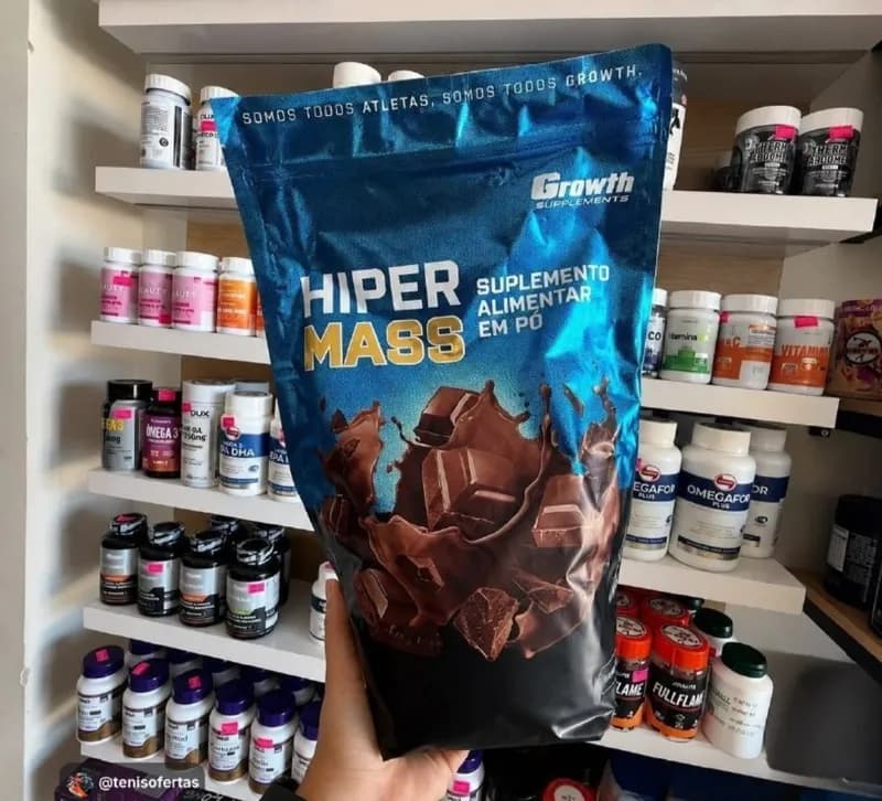 Hiper Mass 1kg Growth Supplements - Sabor Chocolate