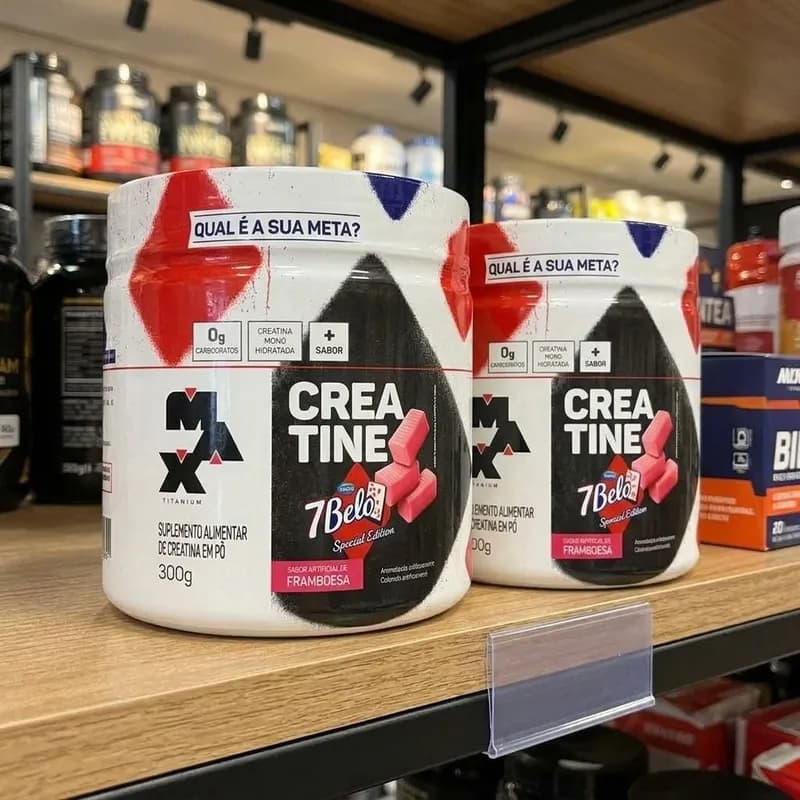 Creatina 7 Belo 300g Sabor Framboesa Kit 2
