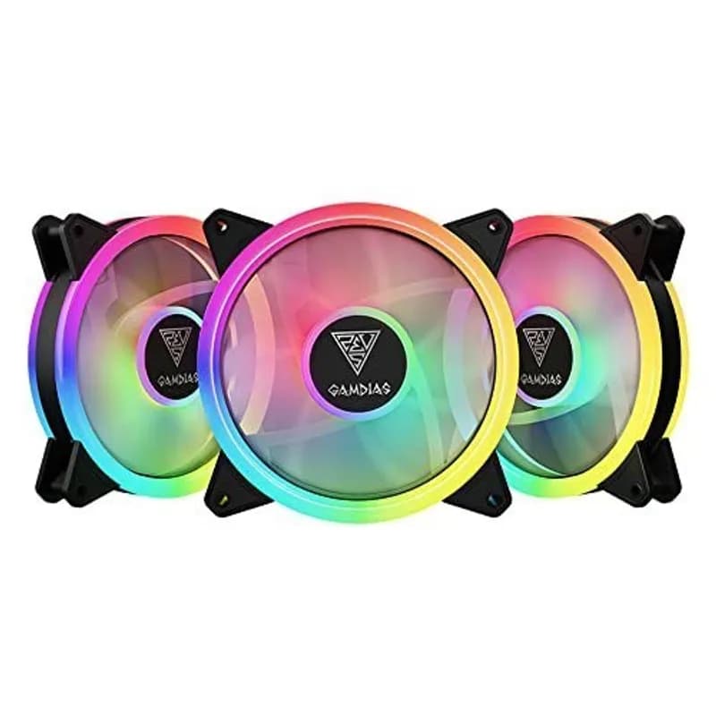 Kit 3 Fans GAMDIAS Aeolus M2-1203 LITE RGB 120mm