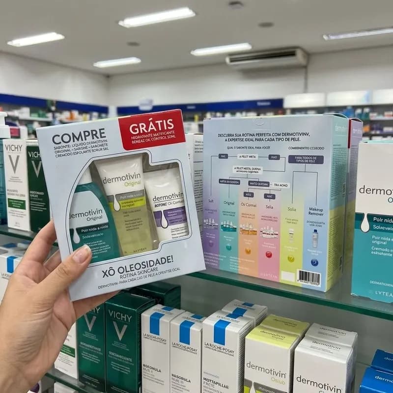 Kit Sabonete + Scrub + Hidra Benzac Dermotivin