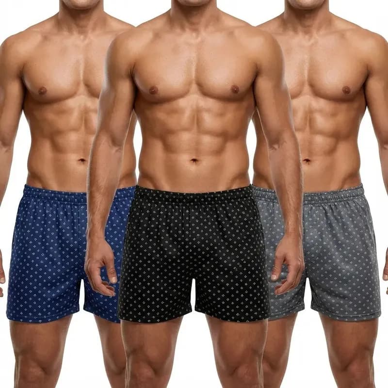 Kit 3 Samba Canção de Liganete Cueca Short Malha Fria