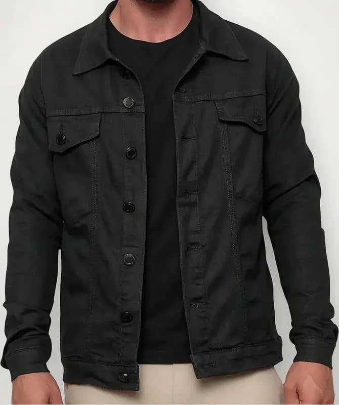 Jaqueta Masculina Sarja Jeans Slim