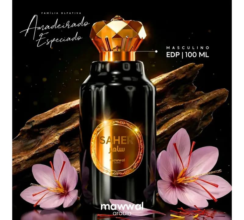 Perfume Mawwal Arabia Fantasy Saher 100ml Amadeirado Especiado