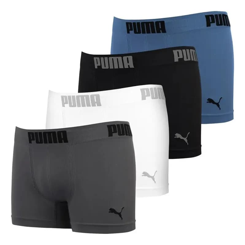 Kit 4 Cuecas Boxer Puma Sem Costura