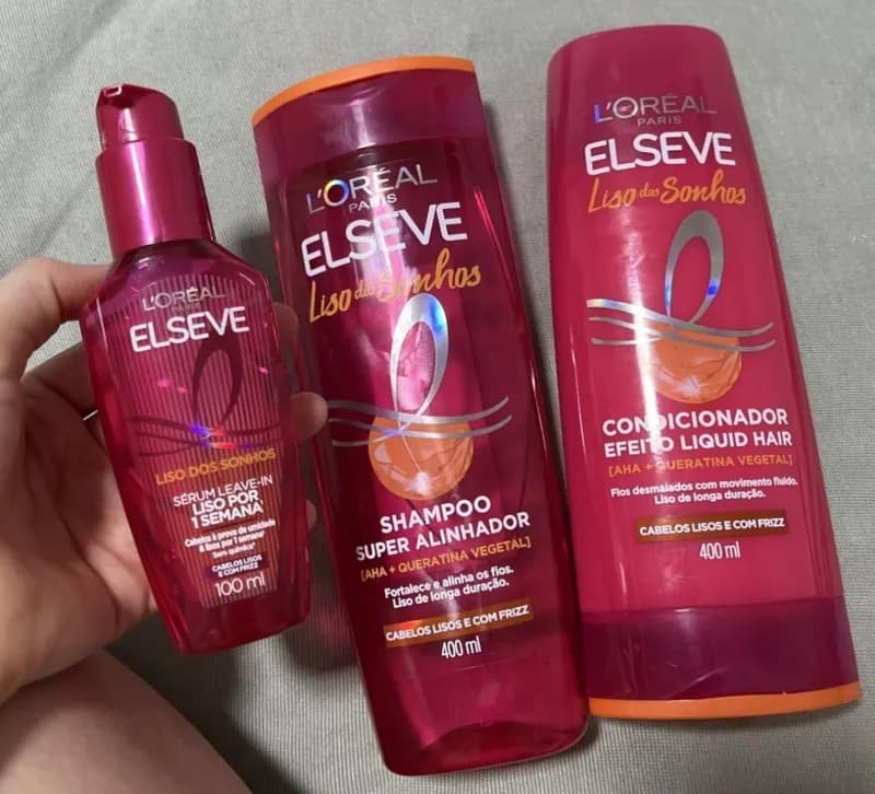 L'Oréal Paris Elseve Liso dos Sonhos (Shampoo, Condicionador e Sérum)