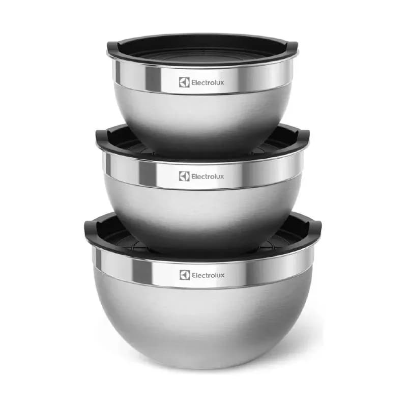 Electrolux Kit Bowls Tigelas em Inox com Tampa