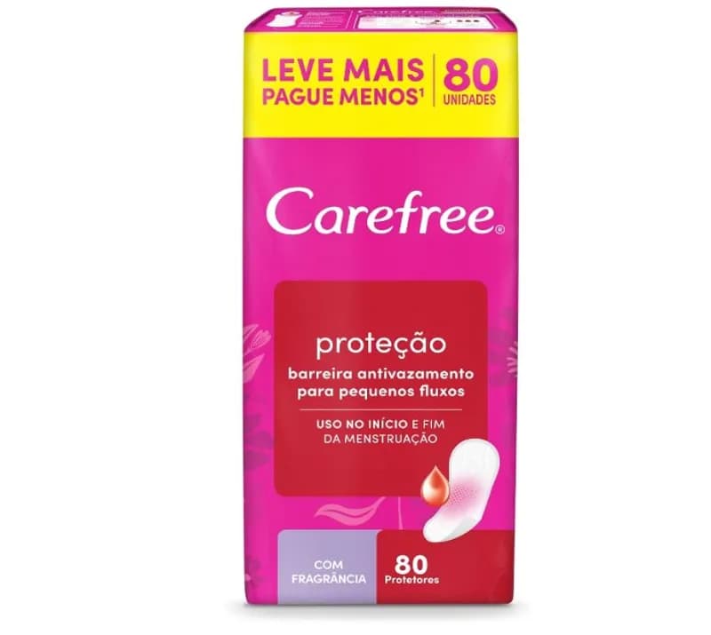 Protetor Diário Carefree Com Fragrância 80 Unidades