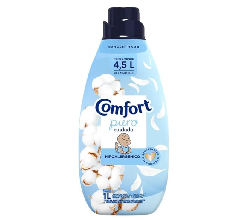 Amaciante Concentrado Comfort Puro Cuidado 1L