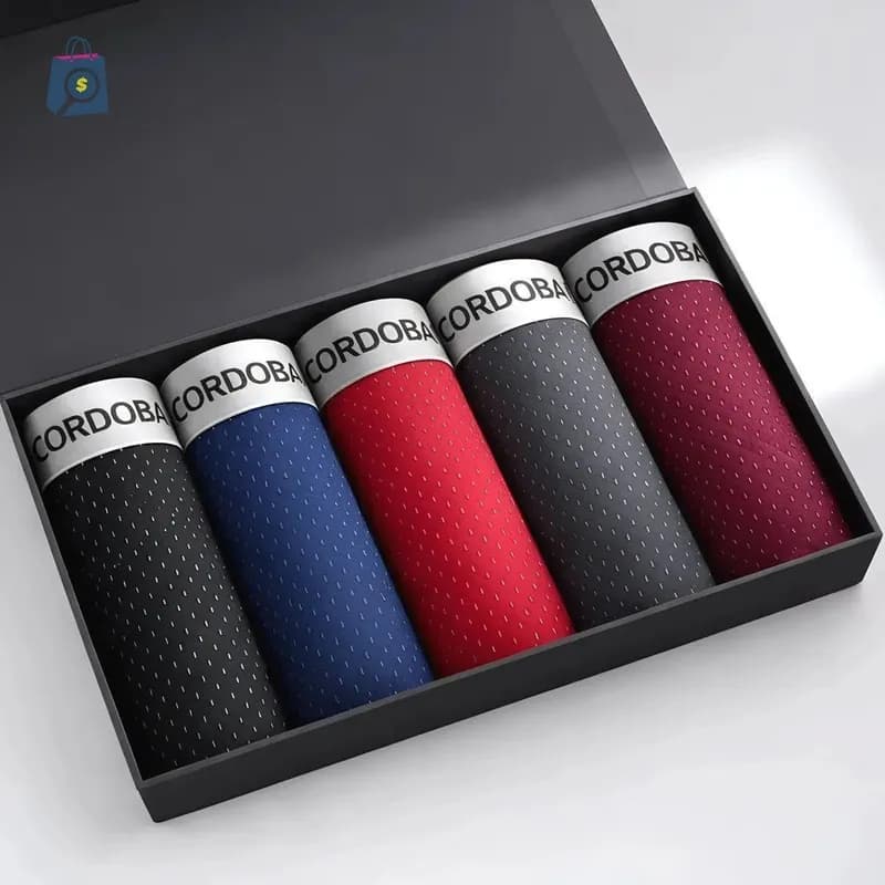 Kit 5 Cuecas Box Boxer Dry Fit Masculina