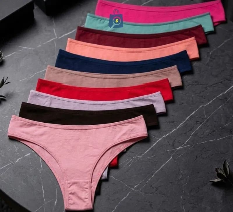 Kit com 10 Calcinhas de Algodão