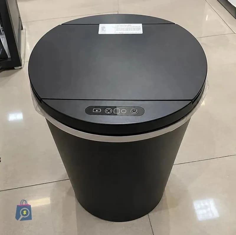 Lixeira Inteligente Automática Redonda Recarregável Usb‐c Sensor Para Cozinha Banheiro Escritório