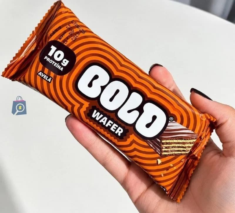 Barra de Proteína BOLD Wafer Avelã - 12 unidades