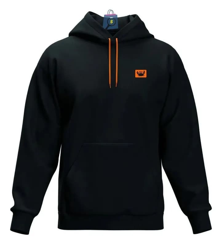 Moleton Capuz Blusa de Frio Lisa Cordão Neon Canguru Macio
