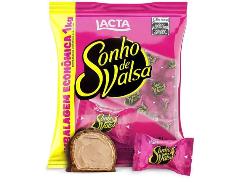 Chocolate Lacta Sonho de Valsa Pacote 1Kg