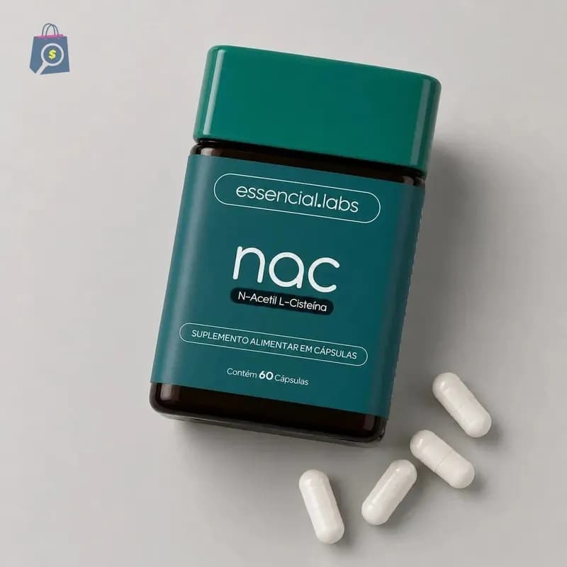 02 Potes de NAC Acetilcisteína 600mg - 120 Cápsulas