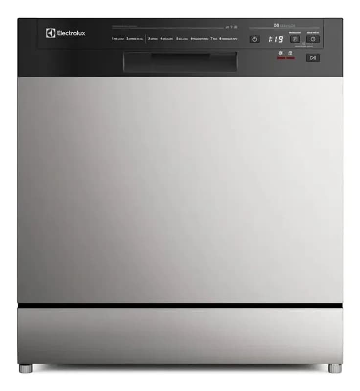 Lava-Louça Electrolux 8 Serviços Inox 127v