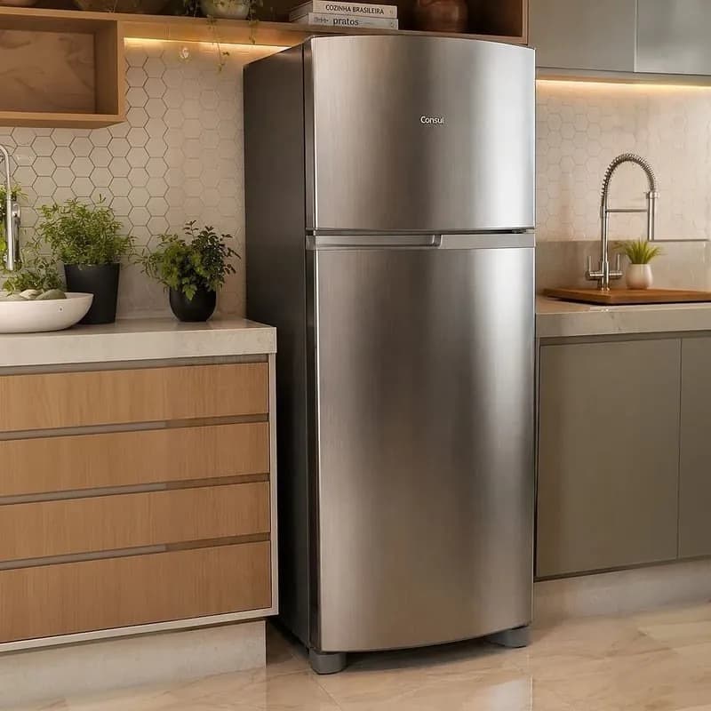 Geladeira Consul Frost Free 333 Litros Duplex Inox
