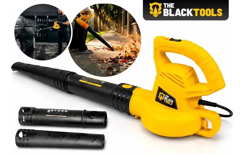 Soprador De Folhas E Resíduos Elétrico 2000w 127v Para Jardim Bsf2000 The Black Tools