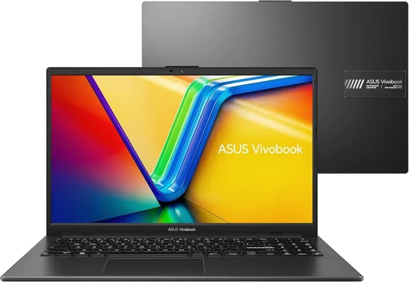 Notebook ASUS VivoBook Go 15, AMD RYZEN 5 7520U, 8GB, 256GB SSD, KeepOS/Linux, Tela 15, 6" FHD, Mixed Black - E1504FA-NJ731