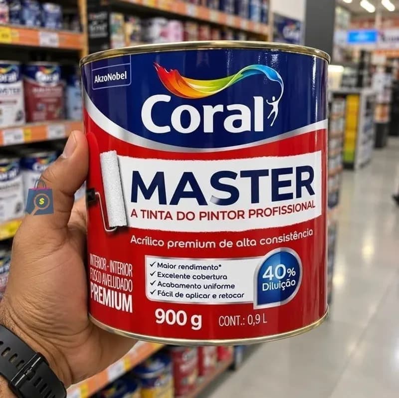 Master Branco 900ML - Coral