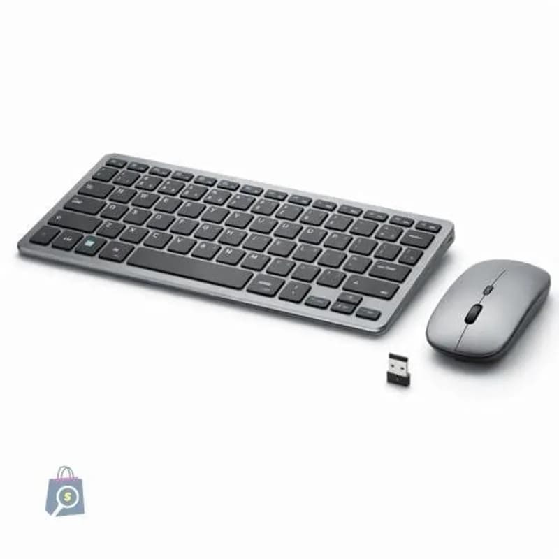Teclado e Mouse Sem Fio Bluetooth ABNT2 Recarregável USB-C