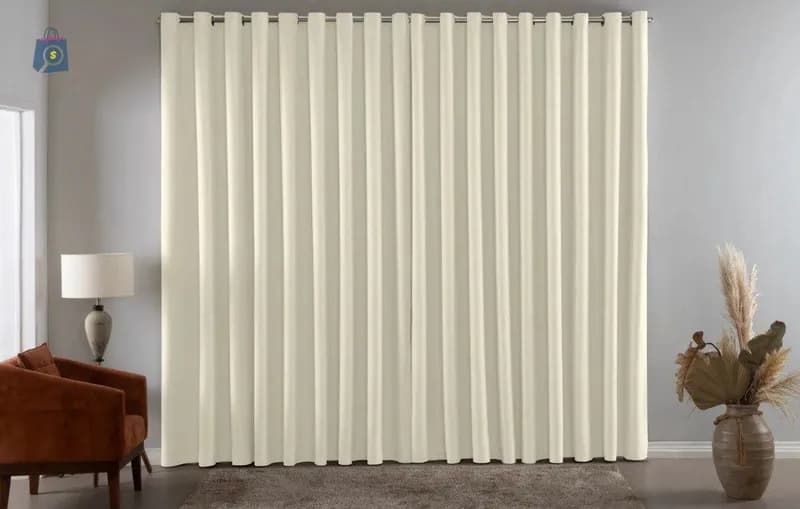 Cortina Blackout Em Tecido 3x2,80 100% Corta Luz Veda Calor