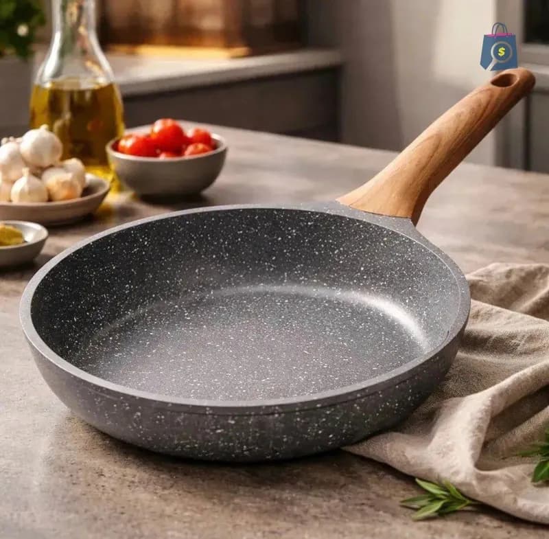 Frigideira Antiaderente 28cm Fogão Fogo Cooktop Gás Preto