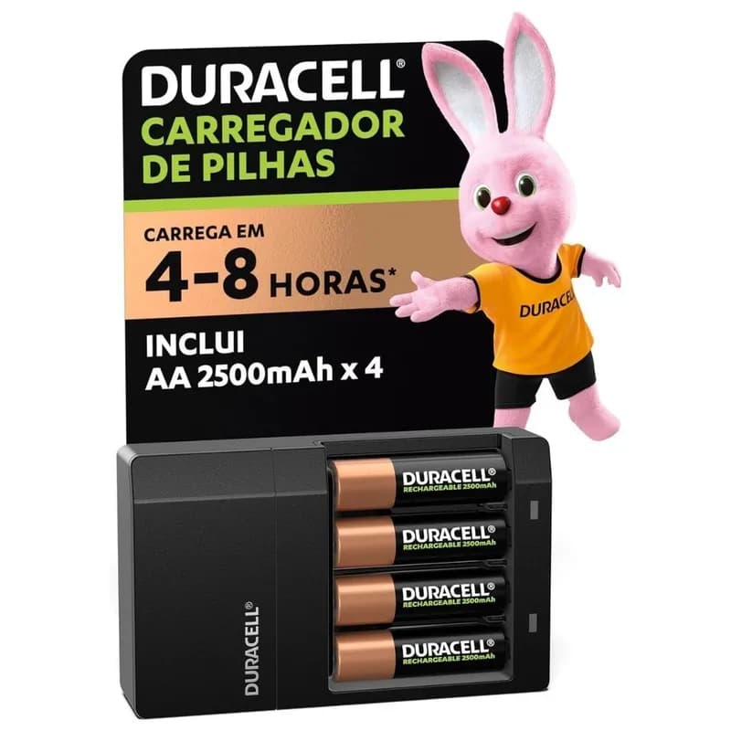 Duracell Carregador Pilhas AA AAA com Pilhas