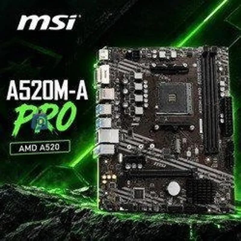 Placa-mãe MSI A520M-A PRO AM4 MATX DDR4 HDMI DVI M.2