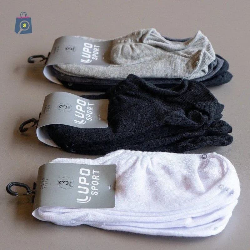 Kit com 6 Pares de Meias Sapatilha Lupo