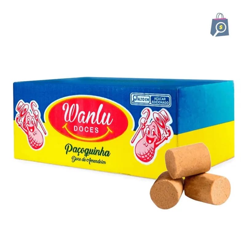 Paçoca 100 unidades caixa