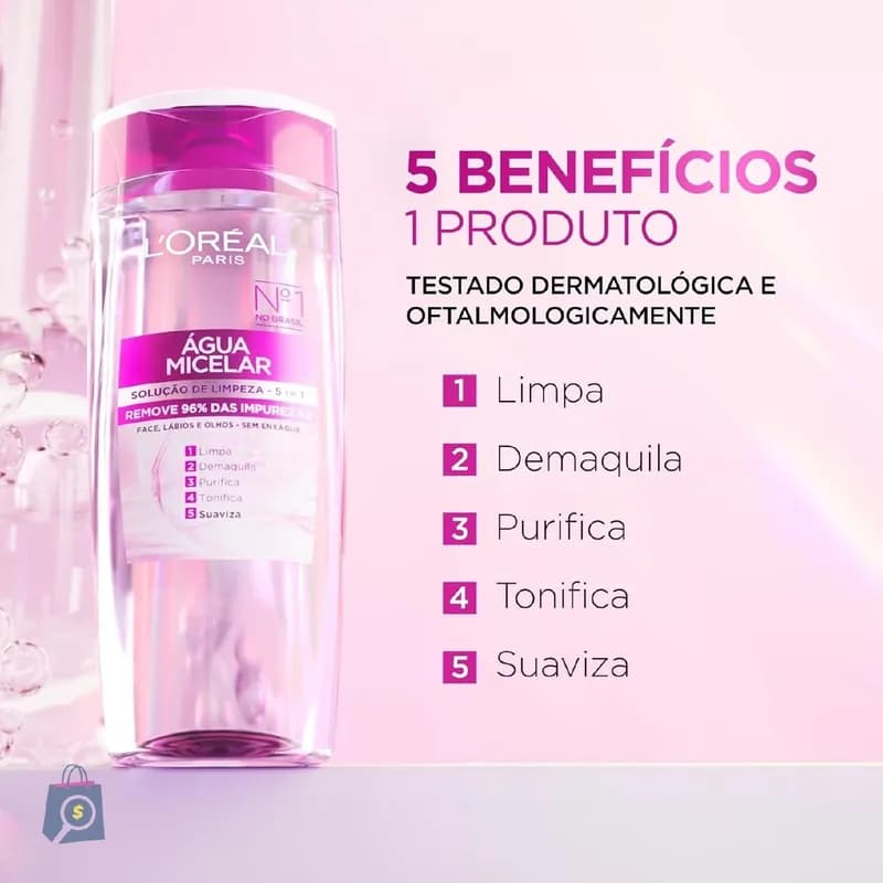 Água Micelar L'Oréal Paris Purificante 400ml