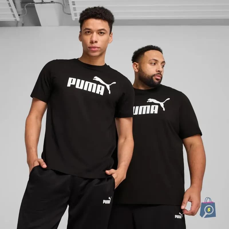 Camiseta Masculina Ess Logo Tee Puma Black