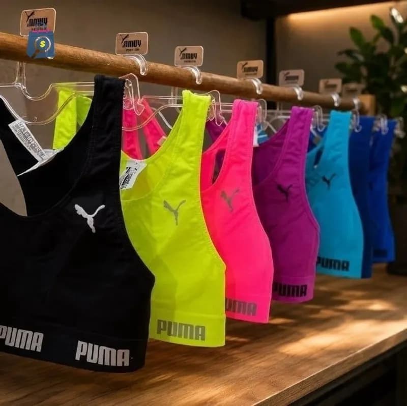 Top Puma Original Feminino Alta Sustentação Academia Fitness