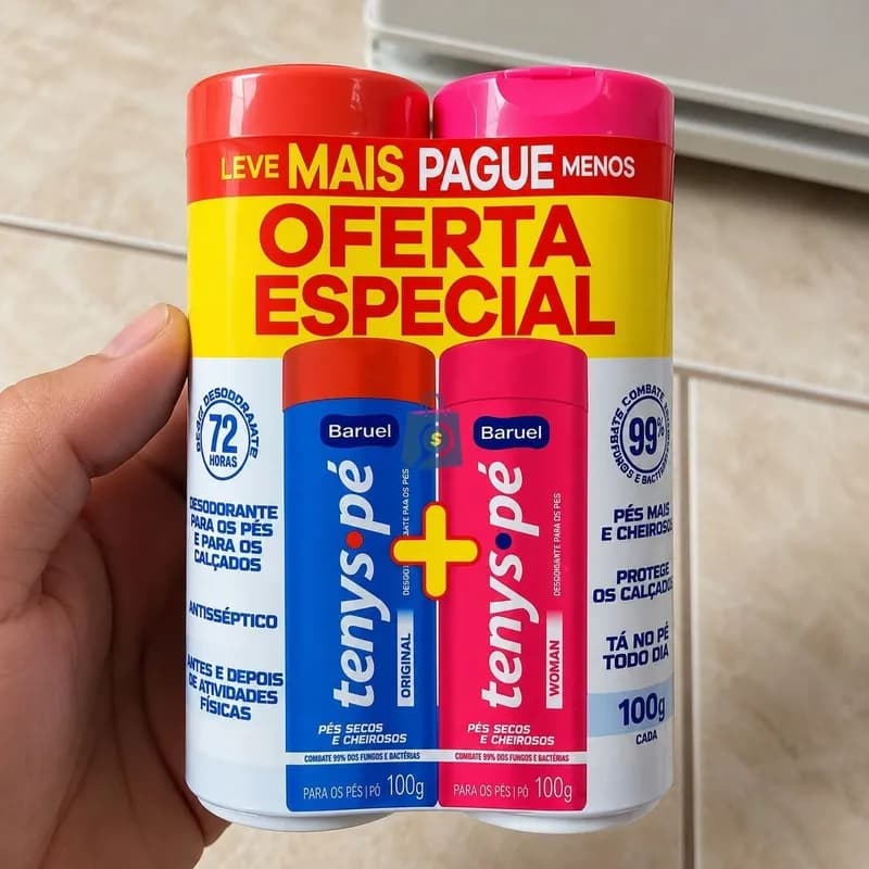 Kit Tenys Pé Baruel Original + Woman 100g Cada